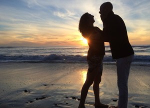 lovers at the beach